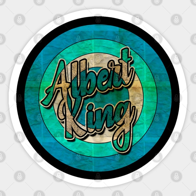 Retro Vintage Albert King Sticker by Electric Tone